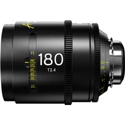 Dzofilm Arles 180mm T2.4 FF/VV Prime Cine Lens for PL (metric) (PL, Vollformat), Objektiv, Schwarz