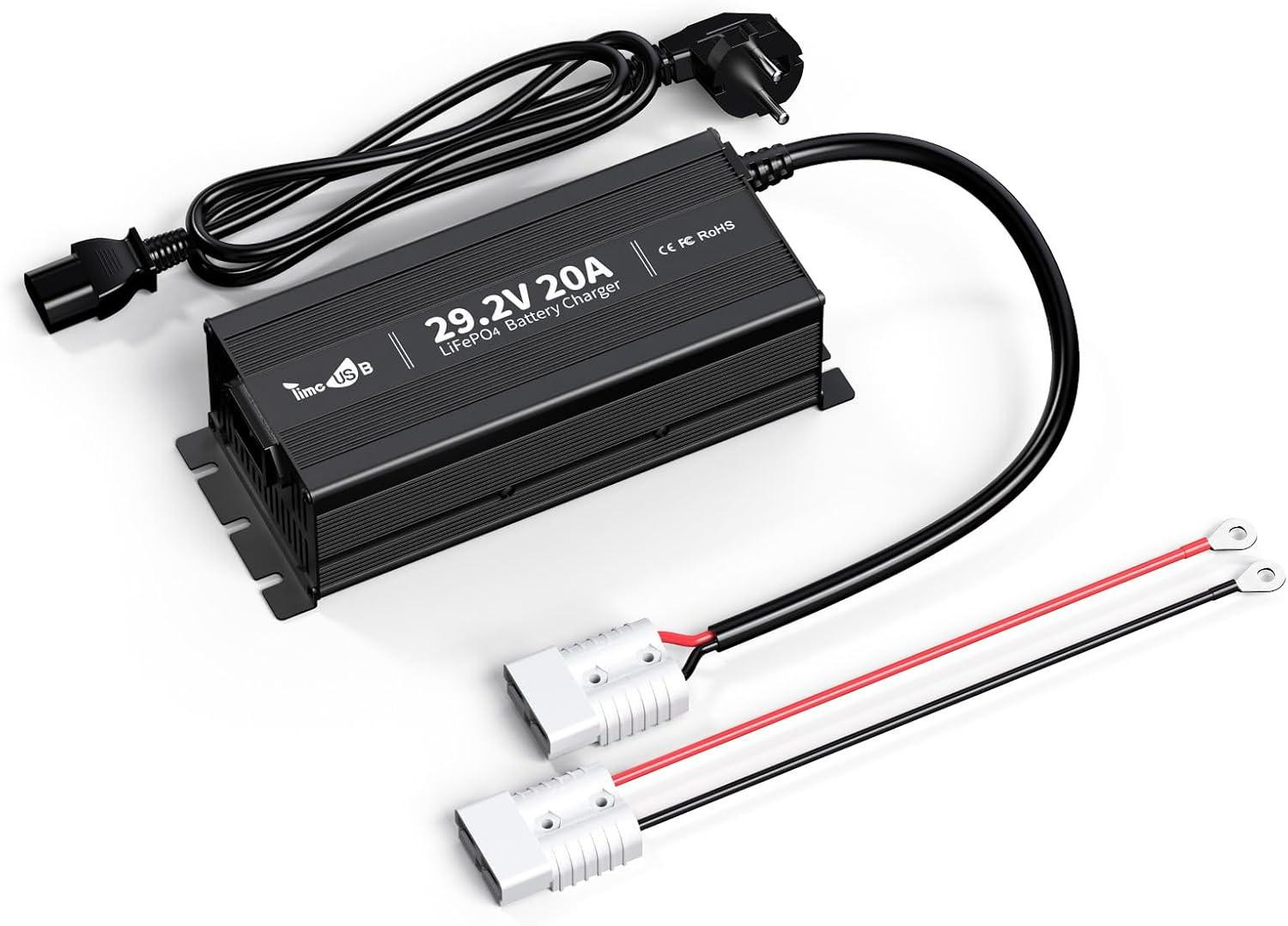 Selius Acculader 24V LiFePO4 Lithium Batterijlader 29,2V 20A