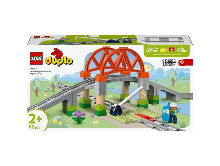 LEGO® DUPLO® Ma ville Set d'extension : Les rails et le pont du train 10426