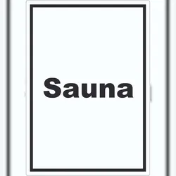 HB-Druck Sauna Aufkleber mit Text Erholung Entspannung hochkant A9 (37x52mm)