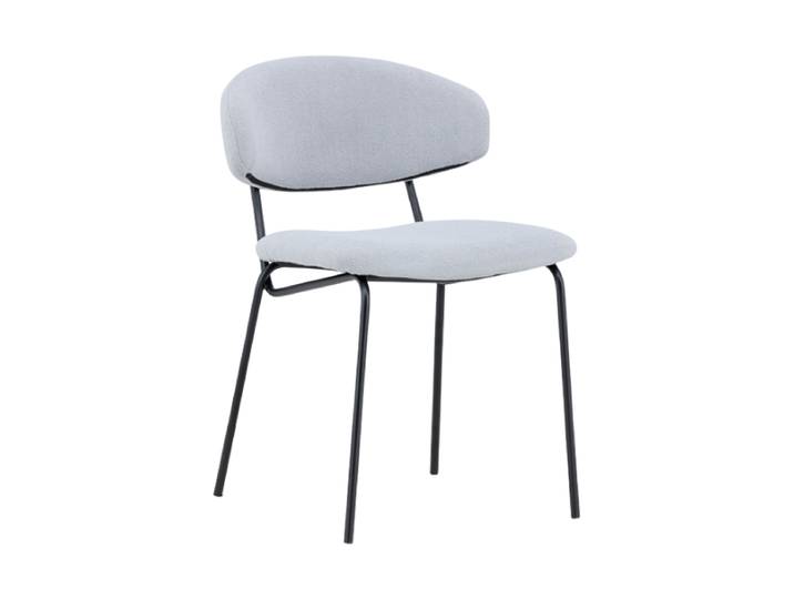 Design Esszimmerstuhl „Chico“ Bouclé Hellblau VE DESIGN
