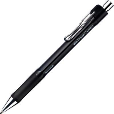 Faber-Castell Kugelschreiber Beyond Ball, Strichstärke 0,5 mm, Schreibfarbe schwarz, dokumentenecht, Recycling-Kunststoff/Metall, 1 Stück