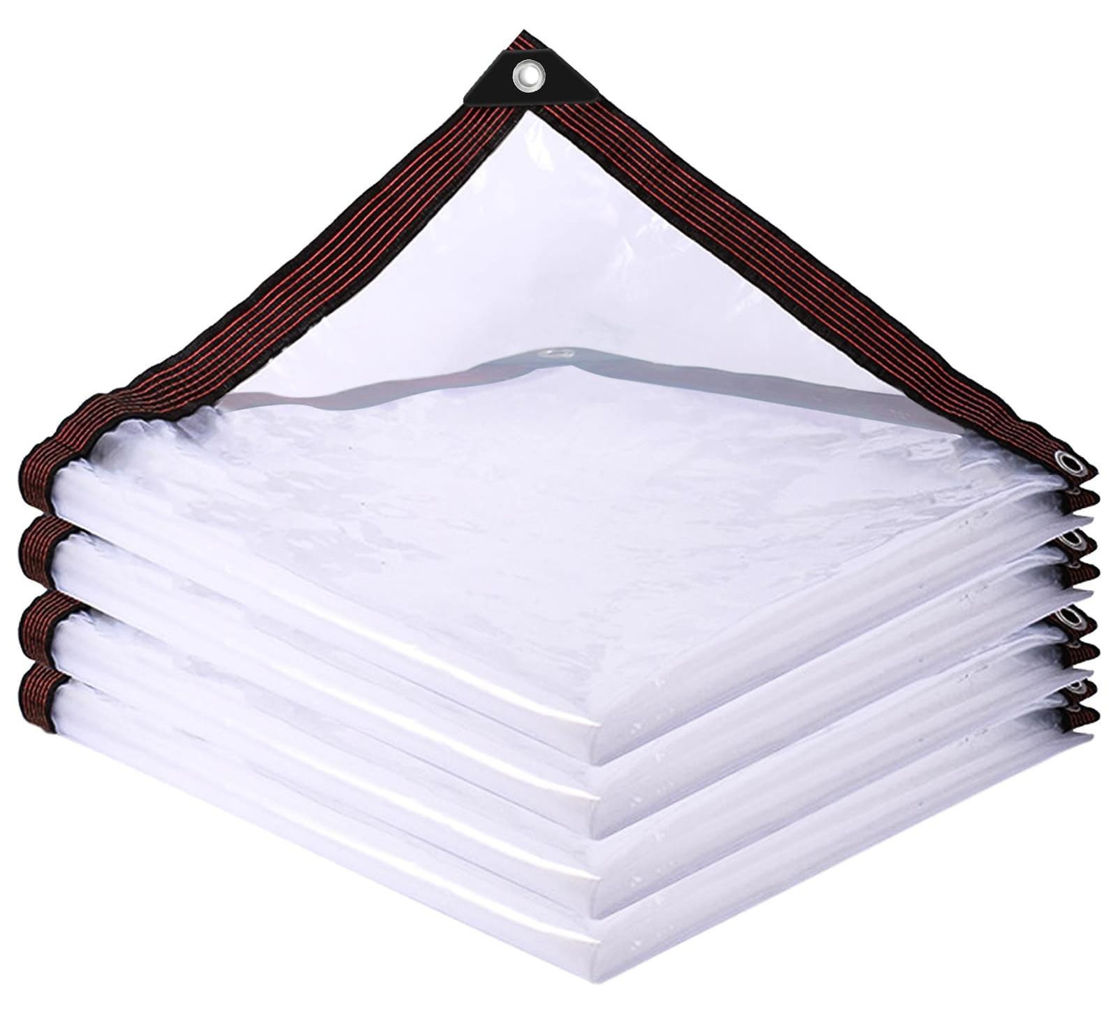 Solidchoice Transparante Waterdichte Tarpaulin met Oogjes 1 x 3 m
