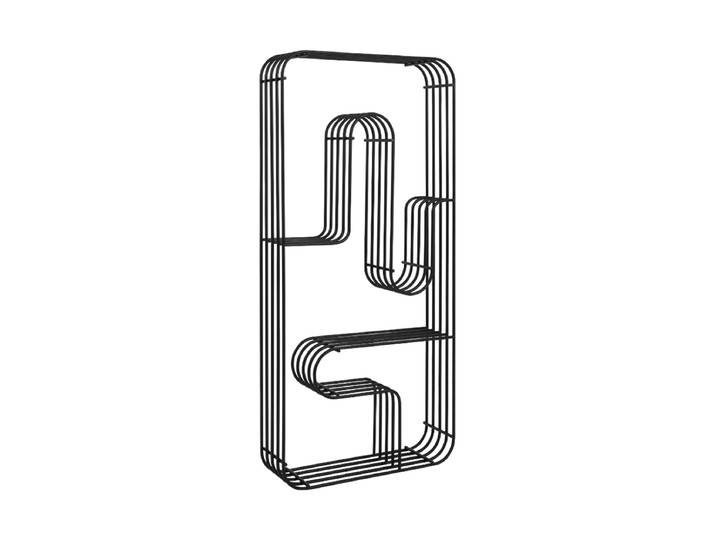 Design Wandregal „Curva“, Large Schwarz AYTM