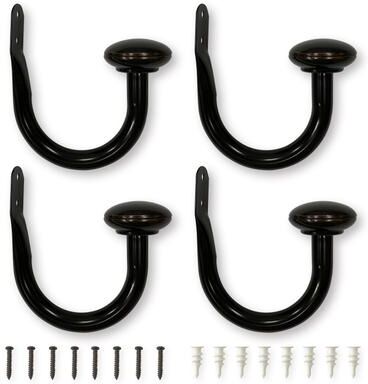 Lumi Home Furnishings Lumi 3/4 in. Dia. Curtain Holdback (2-Pack / 4-Pack)