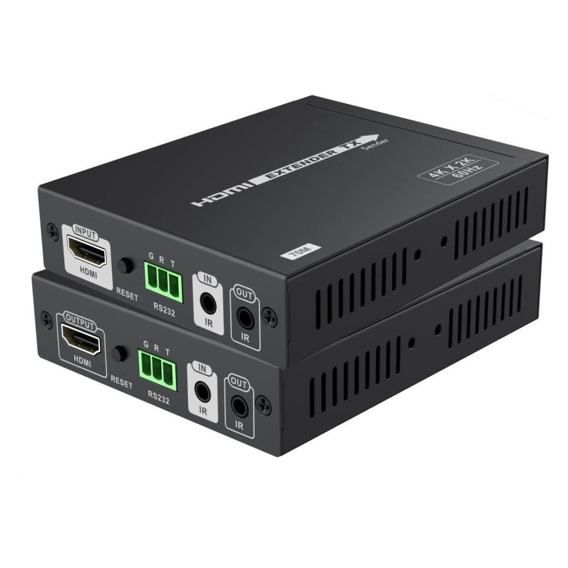 PremiumCord HDMI HDbaseT2.0 extender Ultra HD 4kx2k@60Hz na 70m přes Cat5e/Cat6 (Extender) (khext70-1)
