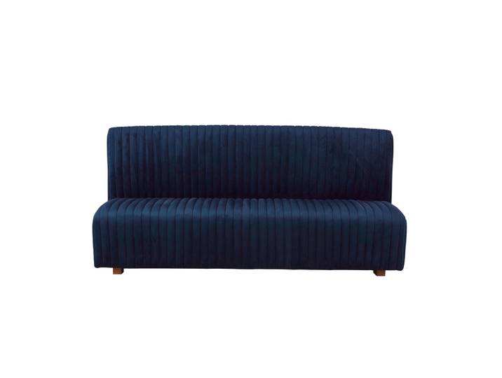 Banquette professionnelle 3 places bleu nuit