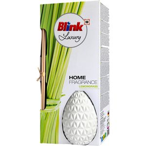 Blink Raumduft Luxury Home Fragrance, 90 ml, mit Stäbchen, gegen Gerüche, Lemongrass