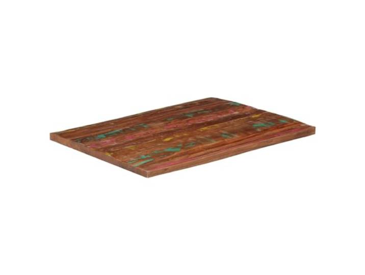 HGPOTUY Tischplatte 100x80x3,8 cm Rechteckig Altholz Massiv Massives Altholz, recyceltes Holz, rustikales Design, einfache Reinigung, vielseitig kombinierbar