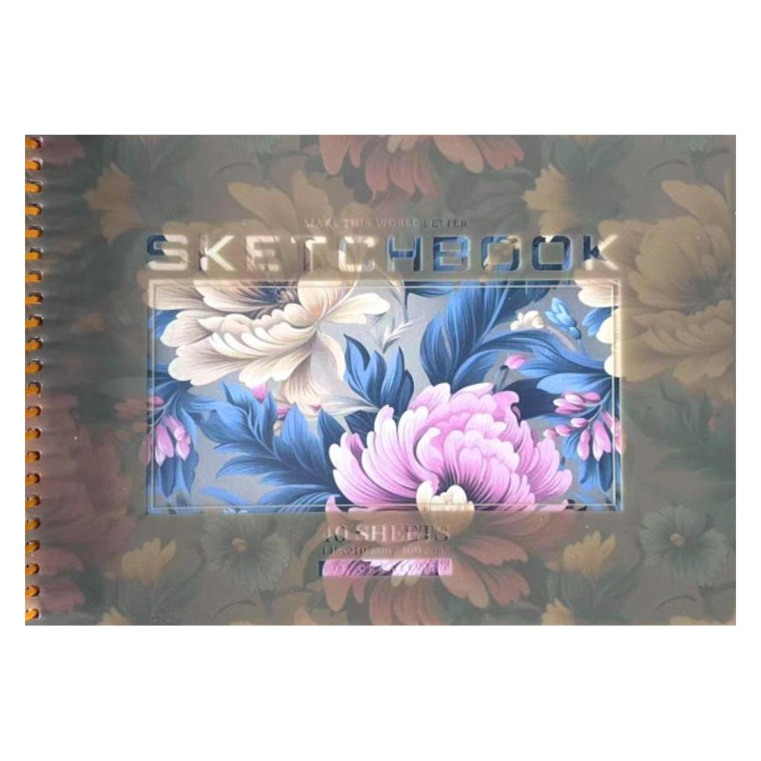 Skizzenbuch A5/40K, Kreis, glatt, Blumen FRESH (A5) (49010874)