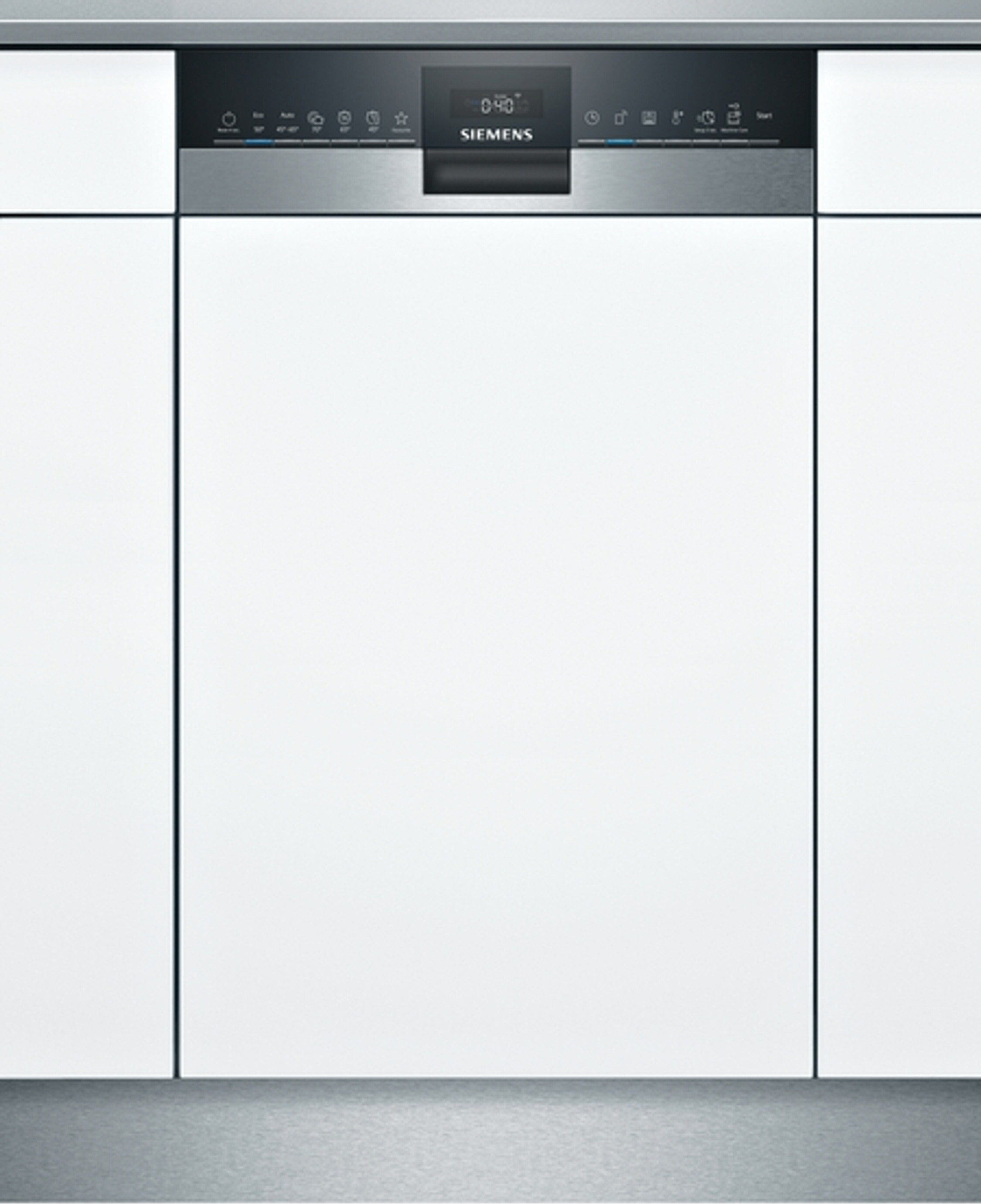 Siemens iQ300 SR53ES28KE, Halb integriert, Single (45 cm breit), Weiß, Edelstahl, Berührung, 1,75 m