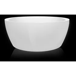 Hoesch iSensi Freistehende Badewanne aus Acryl, rund 1500 mm, Monolith mit Chrom-Überlaufbefüllung