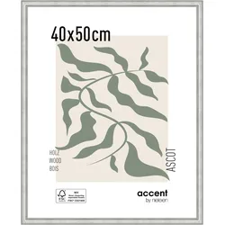Nielsen Holz-Bilderrahmen Ascot  Silber / 40 x 50