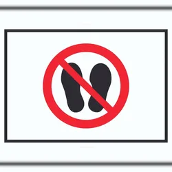 HB-Druck Betreten der Fläche verboten Symbol Schild A1 (594x841mm)