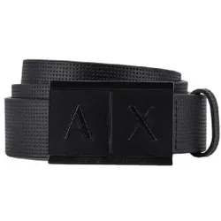 A|X Armani Exchange für Herren. 951019CC50700020 Schwarzer Ledergürtel (28), Lässig, Klassisch