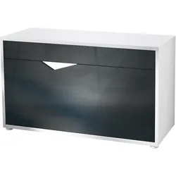 SCHUHSCHRANK Kolmio Schwarz Hochglanz