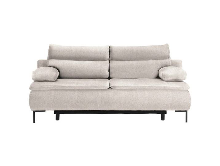 Novel Boxspringsofa, Beige, Metall, Füllung: Schaumstoff, 202x93x100 cm, Stoffauswahl, Wohnzimmer, Sofas & Couches, Schlafsofas, Schlafsofas mit Bettkasten