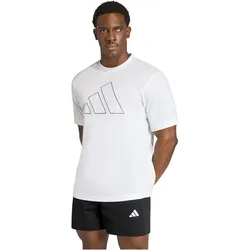 adidas Workout Essentials Feelready Logo Trainingsshirt Herren KE0421 - white XXL