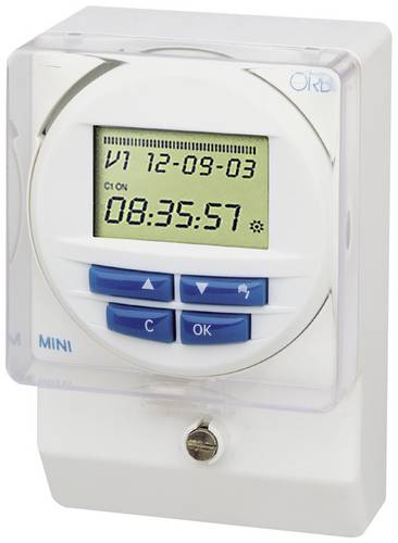 ORBIS Zeitschalttechnik OB250512 Aufputz-Zeitschaltuhr digital Wochenprogramm, Tagesprogramm 3000W IP51