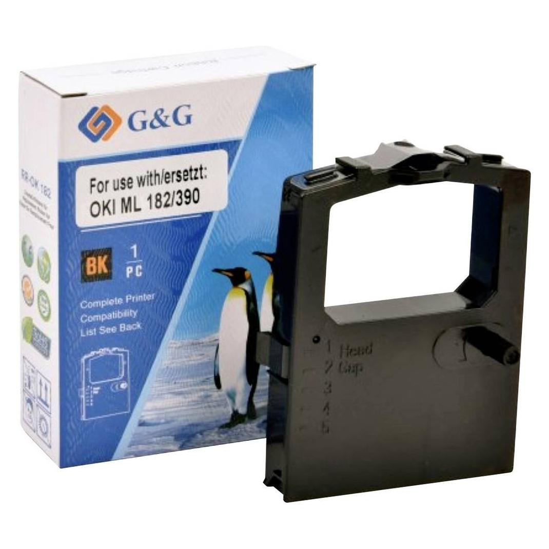 G&G Farbband kompatibel mit OKI 09002303/ ML182 (18407)
