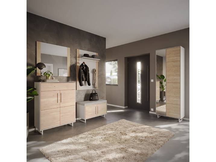 Garderobenset 5-teilig 398 x 197 x 40cm Grau/Beige