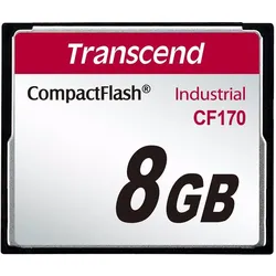 Transcend Industrial (8 GB, CF), Speicherkarte, Weiss