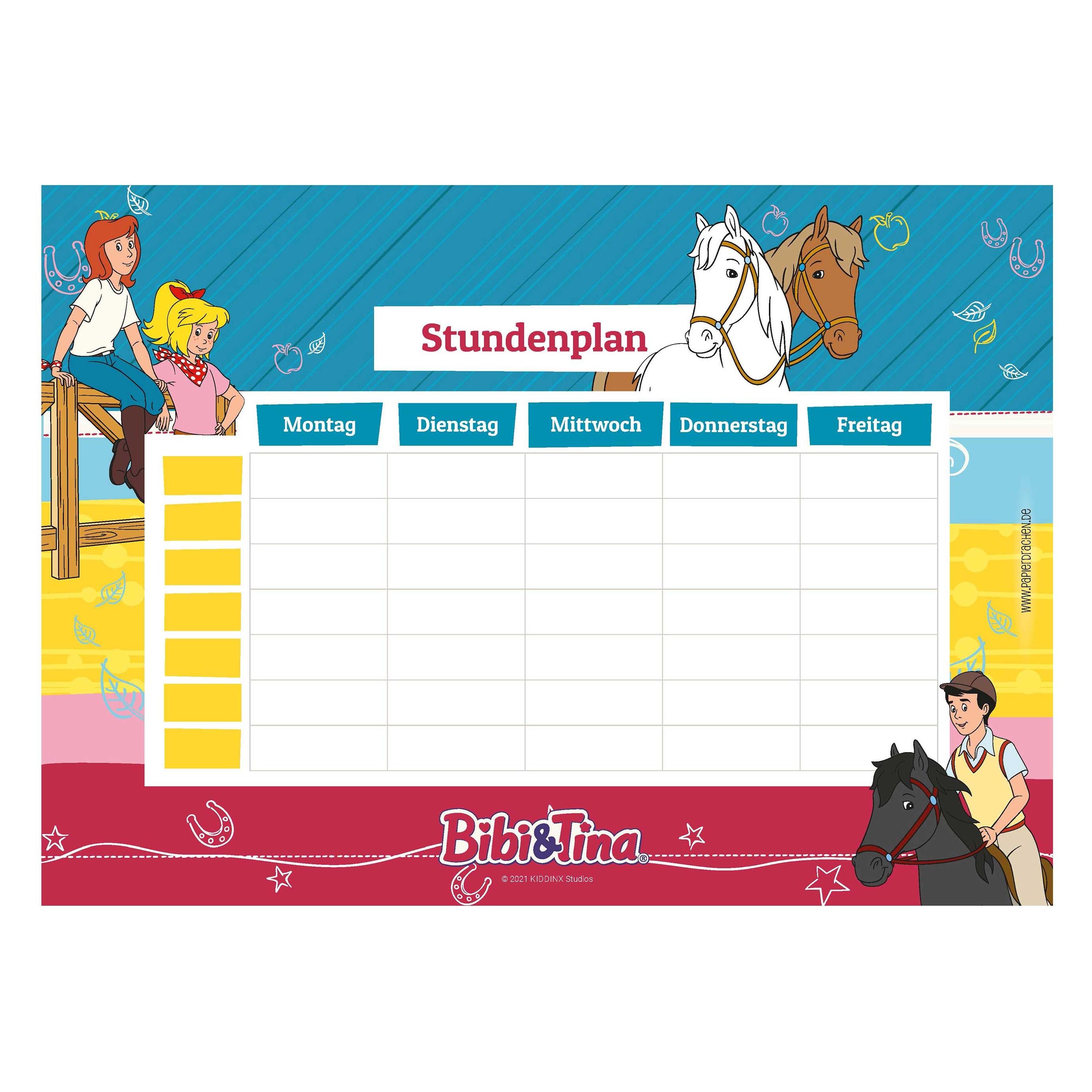 Papierdrachen Stundenplan - Bibi & Tina (A4) (75025715)