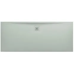 LAUFEN Pro Duschwanne H2149580770001 Marbond Ablauf lange Seite hellgrau