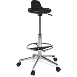 hjh OFFICE Drehhocker TOP WORK 03 Kunstleder ohne Armlehnen