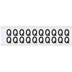 Brady, Etiketten, Identical numbers and letters
