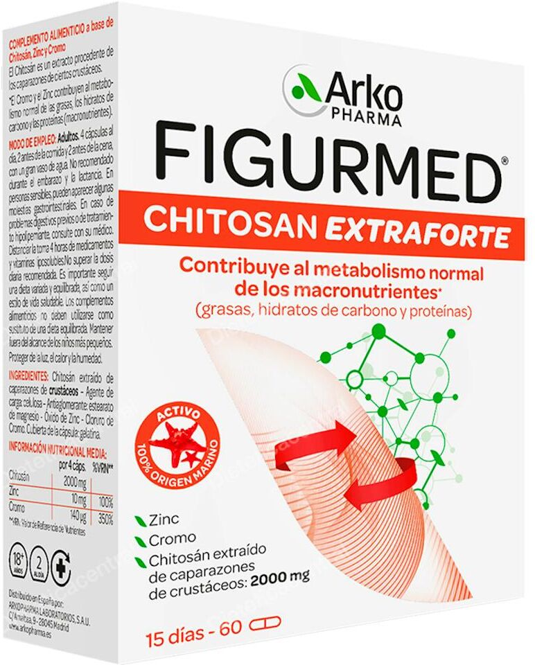 Arkopharma arkodiet chitosan extra forte 500mg 60cap.