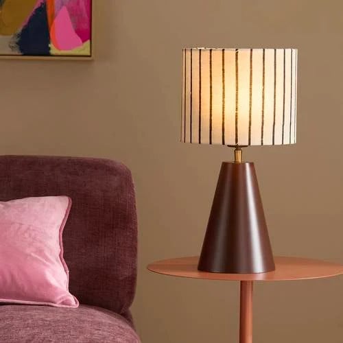 NOUS Living Line tafellamp - beige/bruin