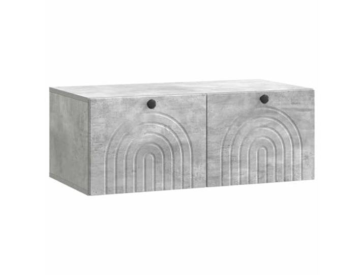 Makastle Hängender TV Schrank Betongrau 78,5x41x30 cm
