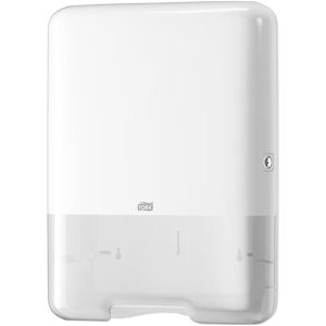 Tork Handtuchspender Elevation, 553000, H3, für 600 Falthandtücher, Kunststoff, weiß