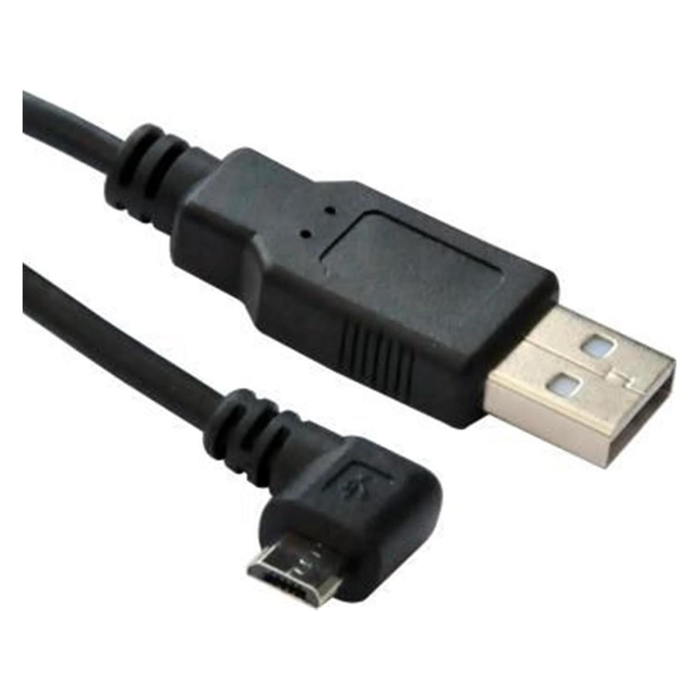 MicroConnect Micro USB Cable, Black, 3m (3 m, USB 2.0) (USBABMICRO3ANG)
