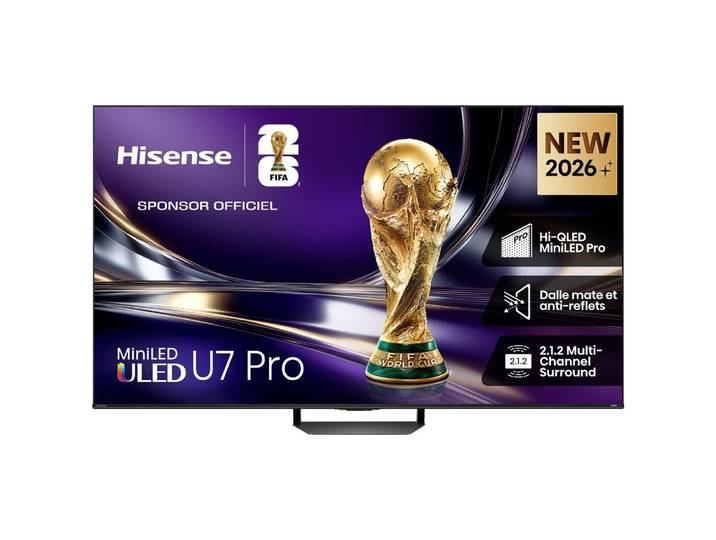Hisense 55u7s Pro Tv 55 Pouces Mini-led Qled 4k Smart Tv 165 Hz