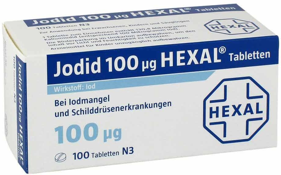 Jodid HEXAL Jodid 100 µg HEXAL® Tabletten