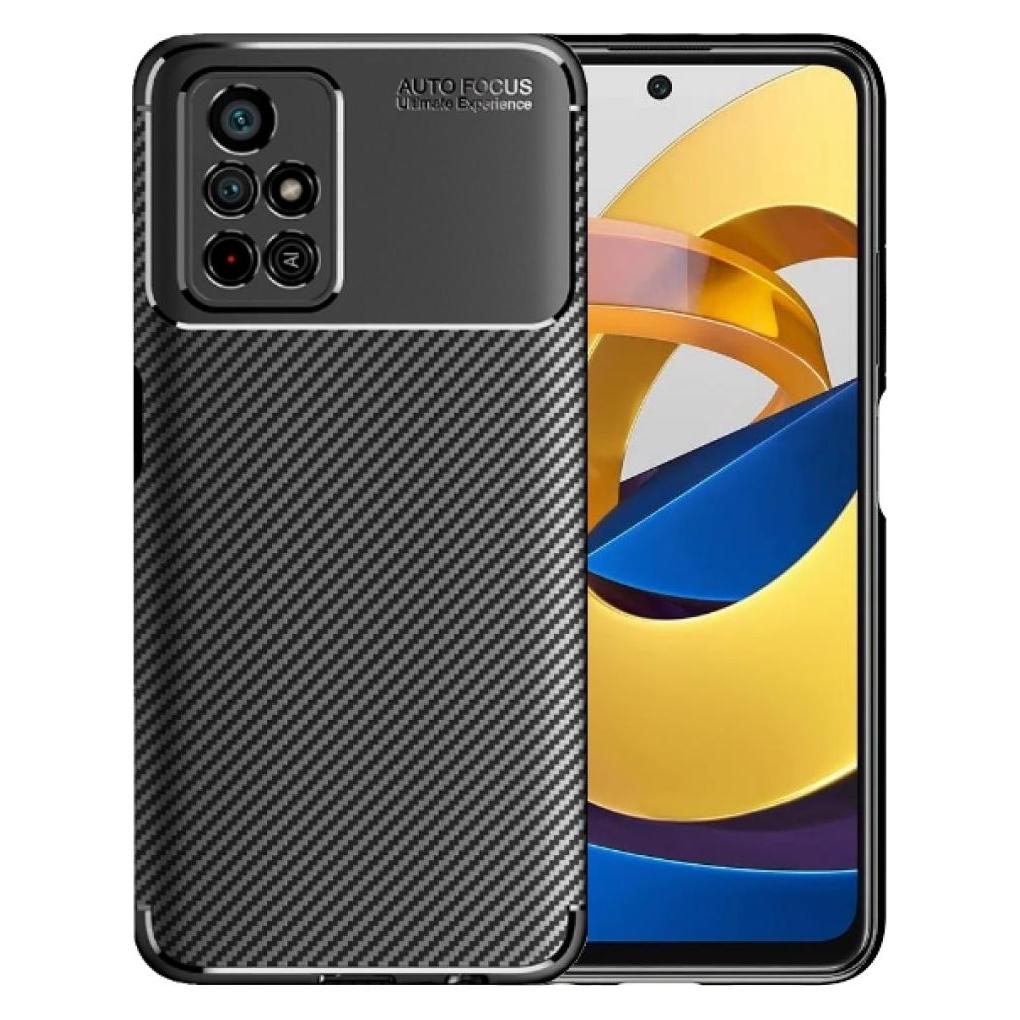 Screenguard Xiaomi Poco M4 Pro 5G Hülle Carbon Design TPU Case (Xiaomi Poco M4 Pro 5G) (00029721)