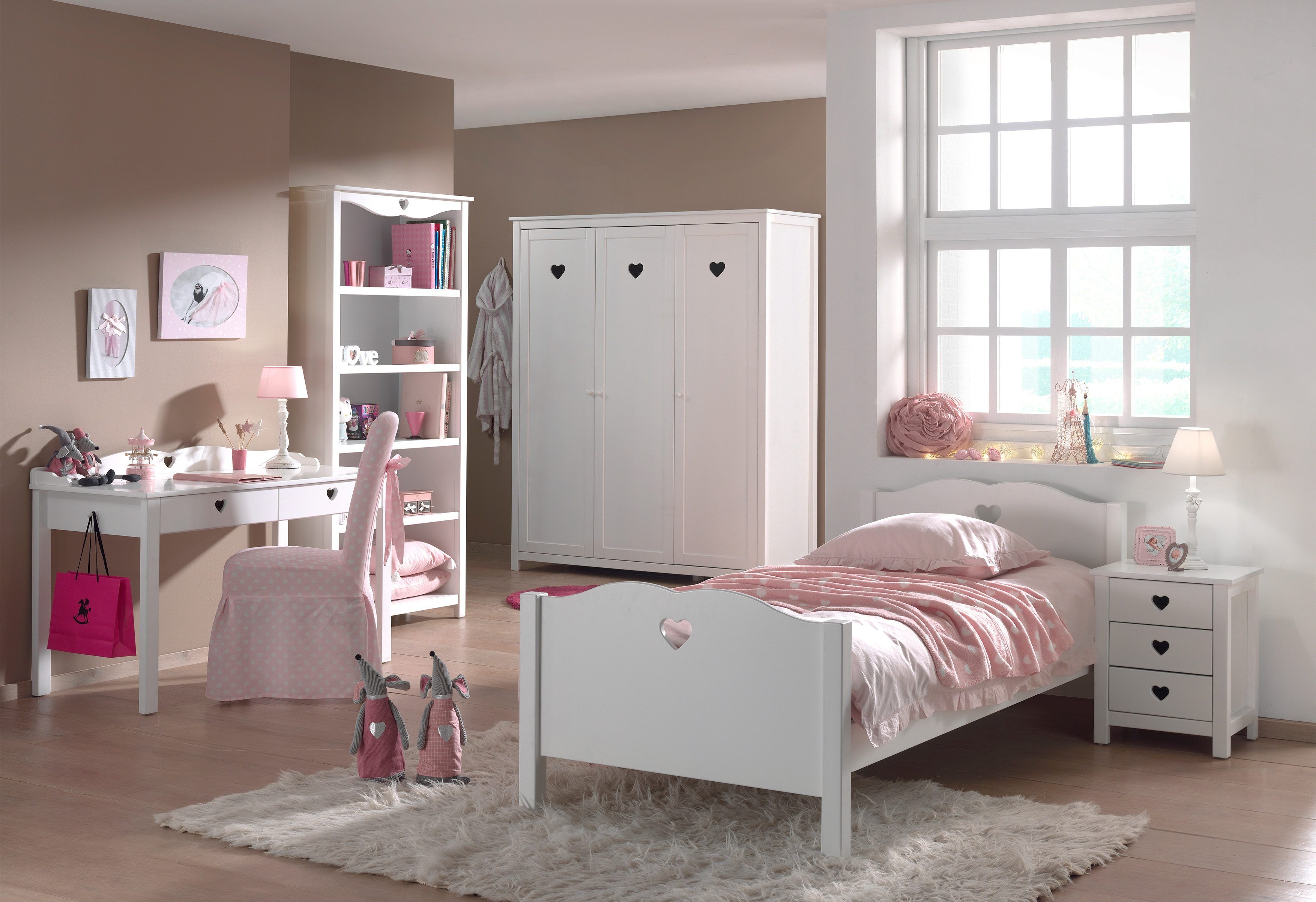 Kleiderschrank VIPACK "Amori", weiß, B:159cm H:190cm T:57cm, FSC-zertifizierter Holzwerkstoff, Schränke, Kleiderschrank