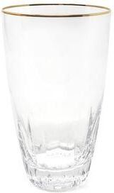 Vivience Optic Glasses with Gold Rim, Set of 6