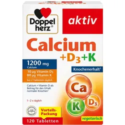 DOPPELHERZ Calcium+D3+K Tabletten 120 St