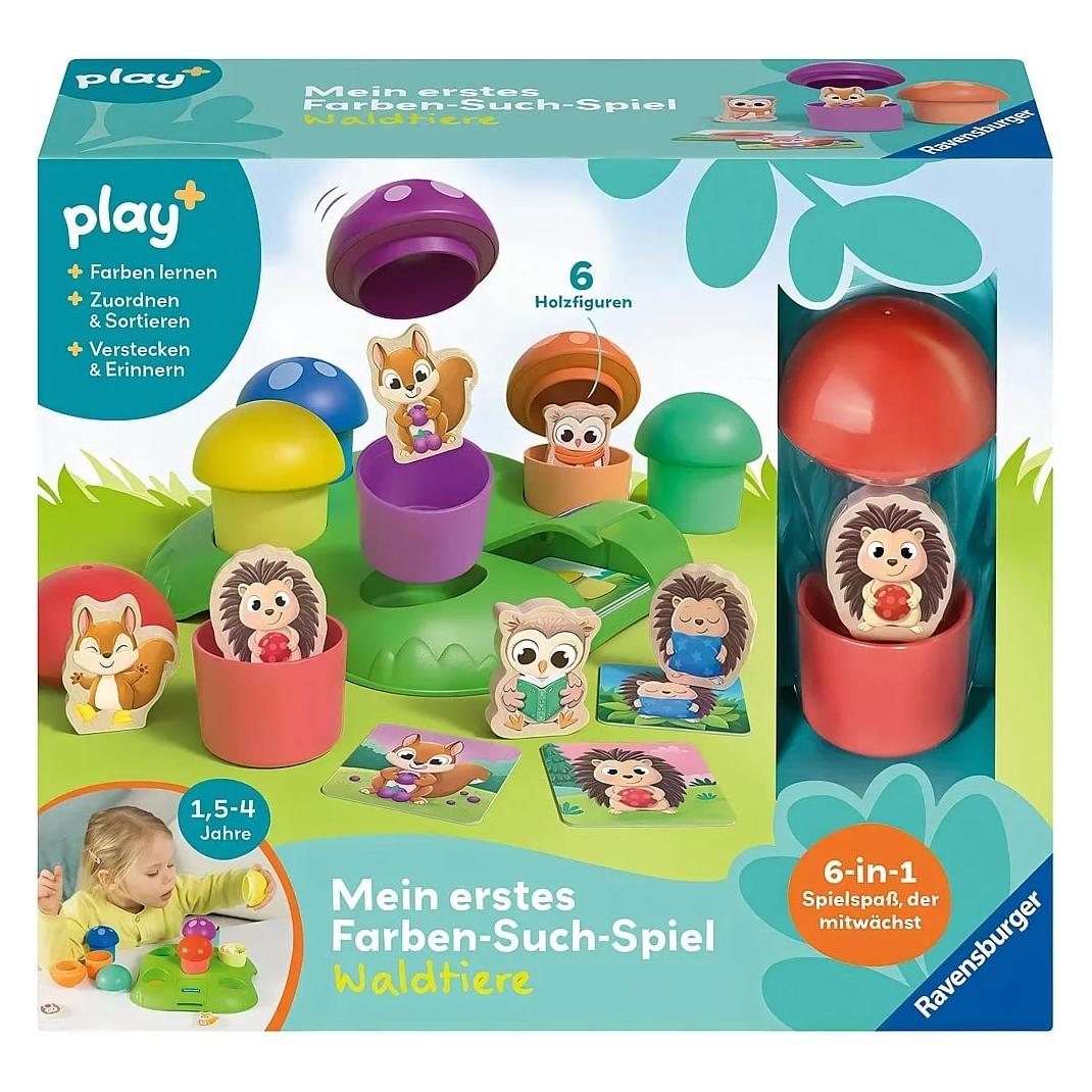 Ravensburger Play+ Mein erstes Farben-Suchspiel: Waldtiere - ab 1,5 Jahre (Deutsch, 1.50 - 4 Jahre) (12034124)