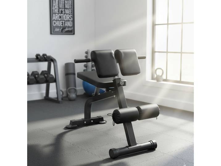 SPORTNOW Banc Musculation Acier Noir Fitness