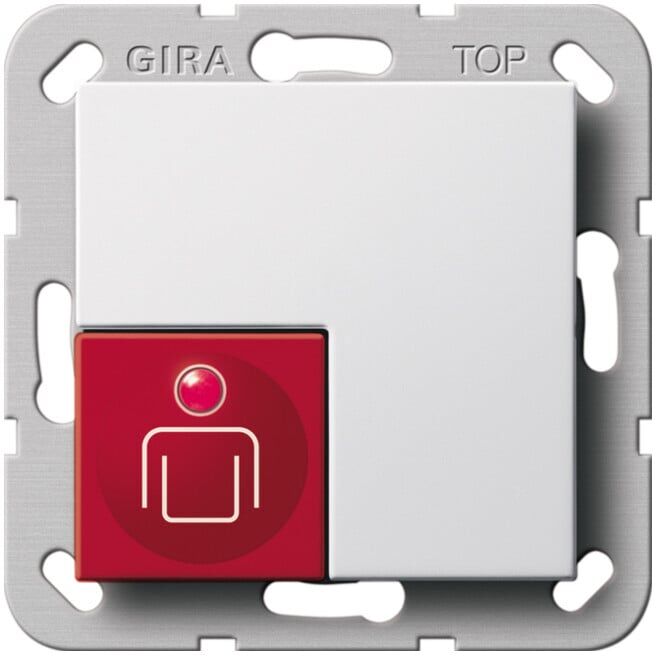 Gira Bouton d'appel System 55 blanc pur 290003 (290003)