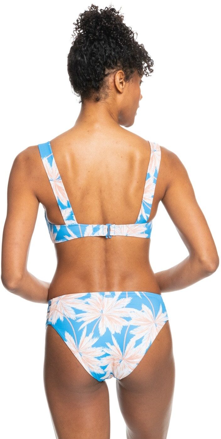 Triangel-Bikini ROXY "Roxy Love The Cocoa", Damen, Gr. XS, blau (azure blau palm island), Obermaterial: 74% Nylon, 26% Elasthan., Bikini-Sets Triangel-Bikini azure blau palm island XS