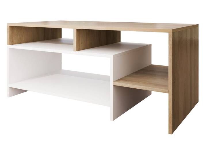 MIRJAN24 Couchtisch Alva, mit Regalfächern