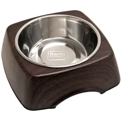 Karlie - Futternapf KULHO WOOD, Wenge - 350 ml