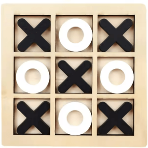 Inspire Essentials Wooden Montessori Chess Puzzle Game Educational Brain Training Toy For Kids black