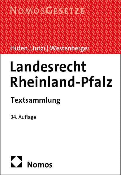Landesrecht Rheinland-Pfalz: Textsammlung (Hufen - LR Rheinland-Pfalz - Auswahl) - Preis vom 17.10.2026 19:25:27 h
