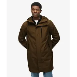 Superdry für Herren. M5012251A Parka Hooded Tech Fishtail in Militärgrün (L), Lässig, Recyceltes Polyester